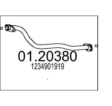 Výfuková trubka MTS 01.20380