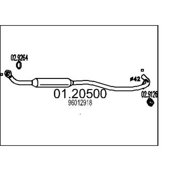 Výfuková trubka MTS 01.20500