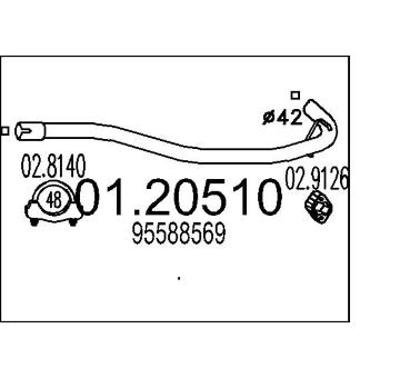 Výfuková trubka MTS 01.20510