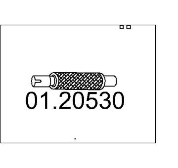 Prużný díl výfuku MTS 01.20530