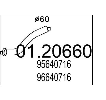 Výfuková trubka MTS 01.20660