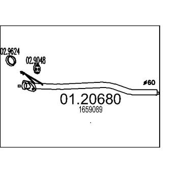 Výfuková trubka MTS 01.20680