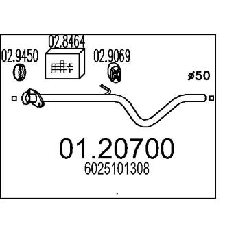 Výfuková trubka MTS 01.20700