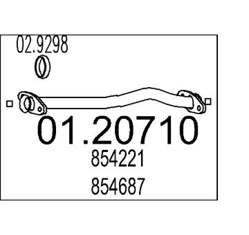 Výfuková trubka MTS 01.20710