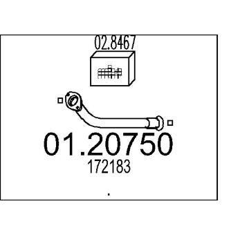 Výfuková trubka MTS 01.20750