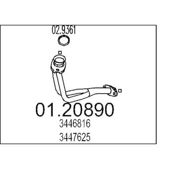 Výfuková trubka MTS 01.20890