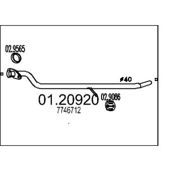 Výfuková trubka MTS 01.20920