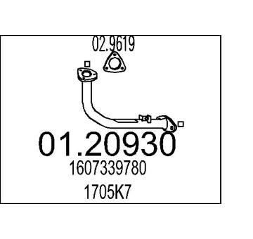 Výfuková trubka MTS 01.20930