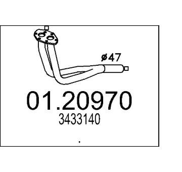 Výfuková trubka MTS 01.20970