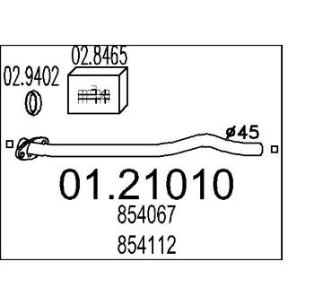 Výfuková trubka MTS 01.21010