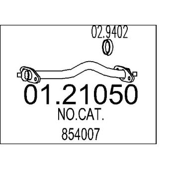 Výfuková trubka MTS 01.21050
