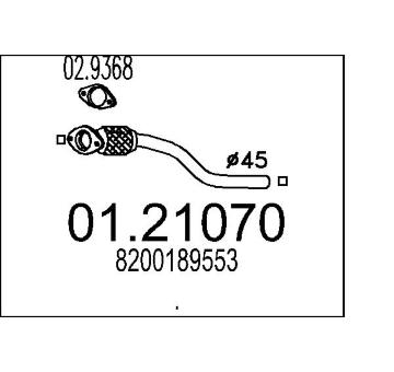 Výfuková trubka MTS 01.21070