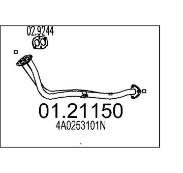 Výfuková trubka MTS 01.21150