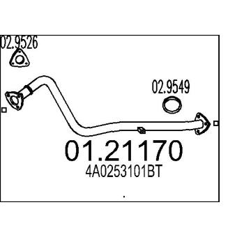 Výfuková trubka MTS 01.21170