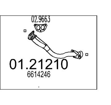 Výfuková trubka MTS 01.21210