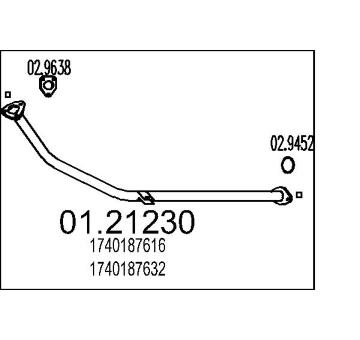 Výfuková trubka MTS 01.21230