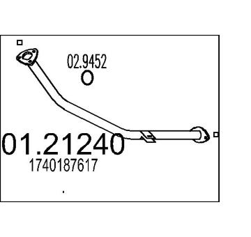 Výfuková trubka MTS 01.21240