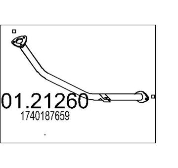 Výfuková trubka MTS 01.21260
