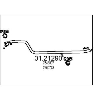 Výfuková trubka MTS 01.21290