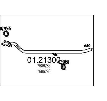 Výfuková trubka MTS 01.21300