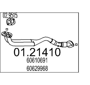 Výfuková trubka MTS 01.21410