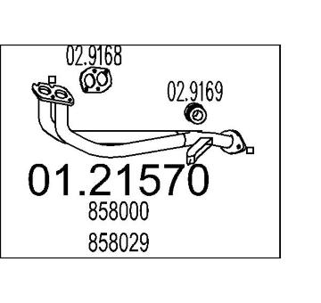 Výfuková trubka MTS 01.21570