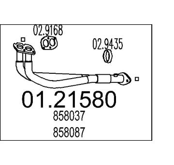 Výfuková trubka MTS 01.21580