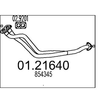 Výfuková trubka MTS 01.21640