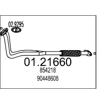 Výfuková trubka MTS 01.21660