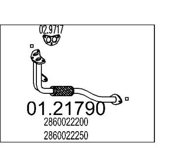 Výfuková trubka MTS 01.21790