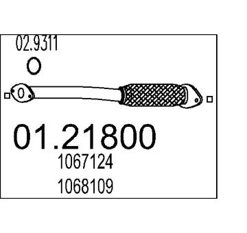 Výfuková trubka MTS 01.21800