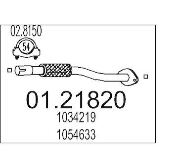 Výfuková trubka MTS 01.21820