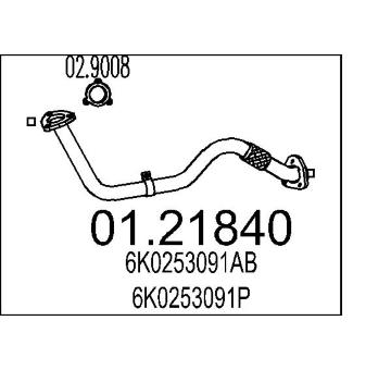 Výfuková trubka MTS 01.21840