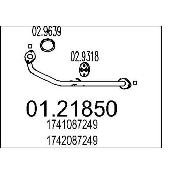Výfuková trubka MTS 01.21850