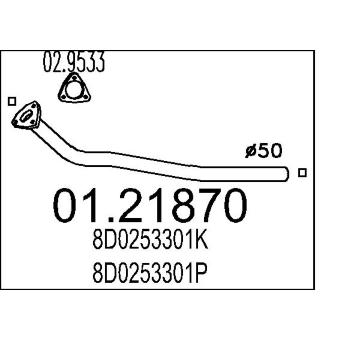 Výfuková trubka MTS 01.21870