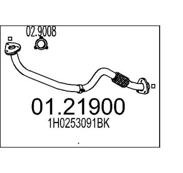 Výfuková trubka MTS 01.21900
