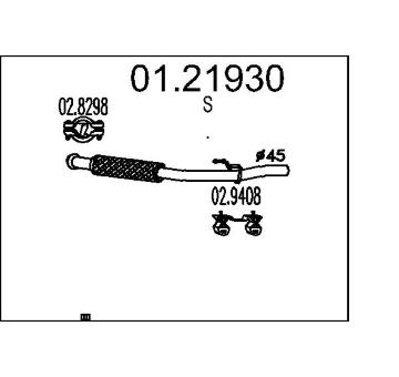 Výfuková trubka MTS 01.21930