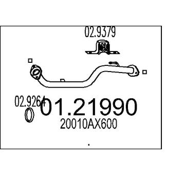 Výfuková trubka MTS 01.21990