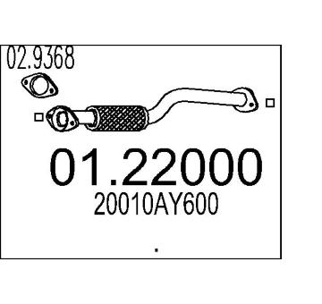 Výfuková trubka MTS 01.22000