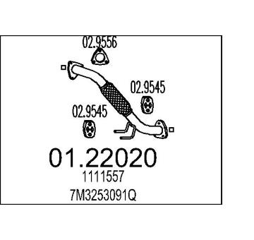 Výfuková trubka MTS 01.22020