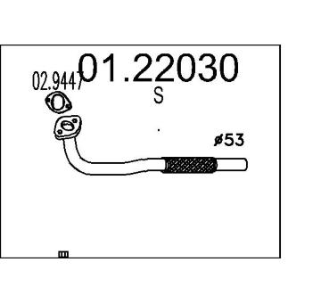 Výfuková trubka MTS 01.22030