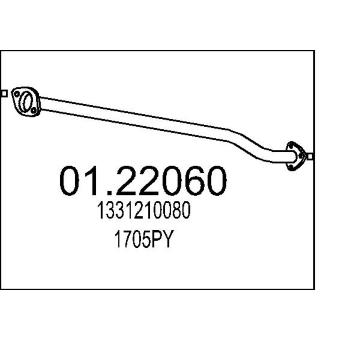 Výfuková trubka MTS 01.22060