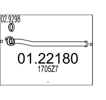 Výfuková trubka MTS 01.22180