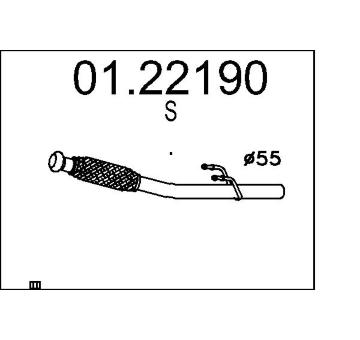 Výfuková trubka MTS 01.22190
