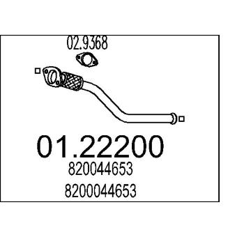 Výfuková trubka MTS 01.22200