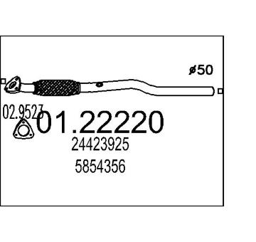 Výfuková trubka MTS 01.22220
