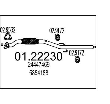 Výfuková trubka MTS 01.22230