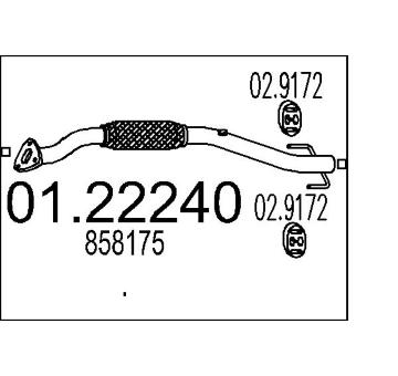 Výfuková trubka MTS 01.22240