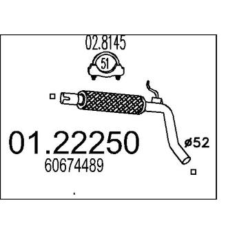 Výfuková trubka MTS 01.22250