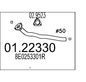 Výfuková trubka MTS 01.22330